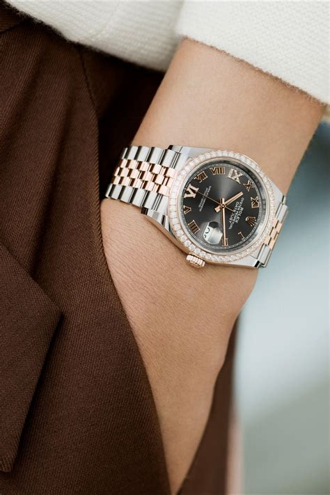 rolex datejust ii everose gold|Rolex 36mm Datejust with diamonds.